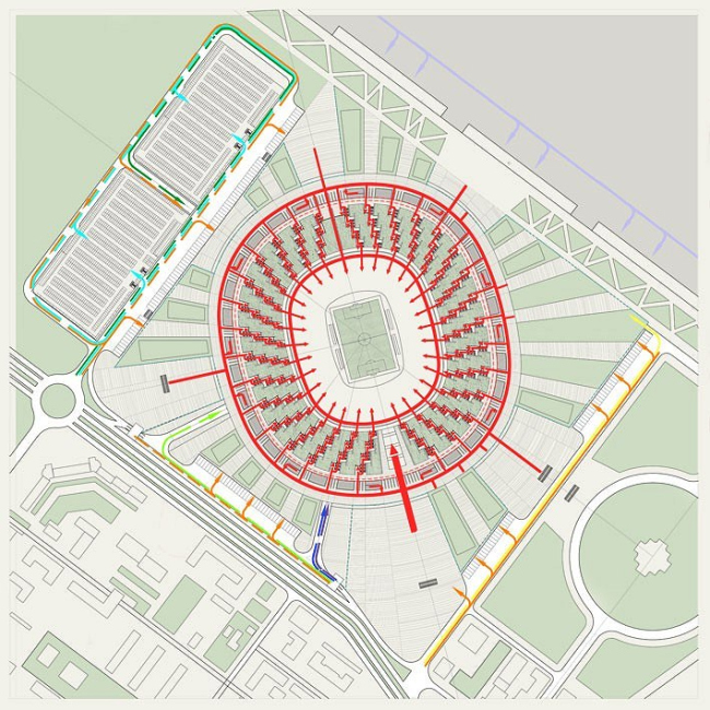 下诺夫哥罗德5万人足球场丨俄罗斯诺夫哥罗德丨“Studio 44”（设计团队成员众多）-64