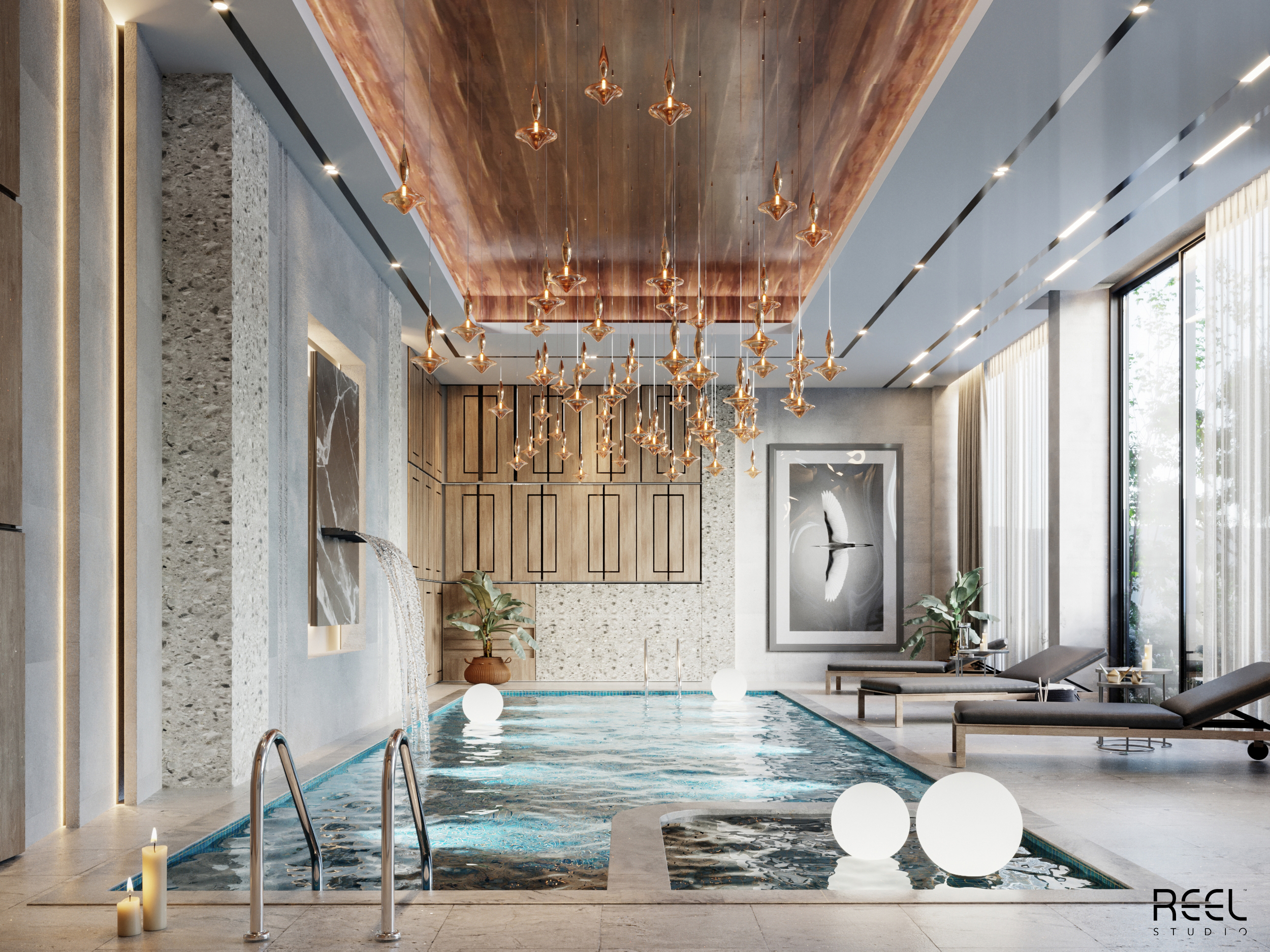 室内泳池设计丨阿联酋迪拜丨Reel Studio-1