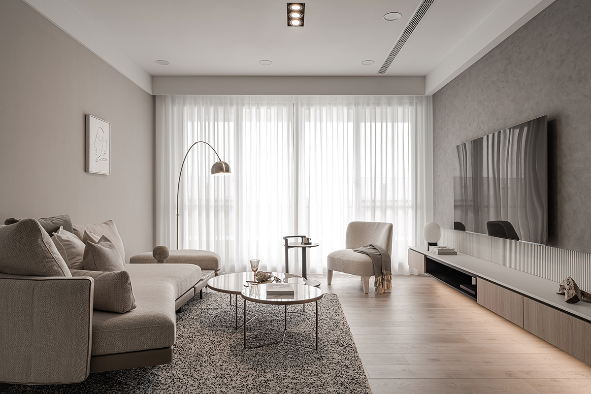 家装设计案例鉴赏——裸色轻熟简约质感居所-10