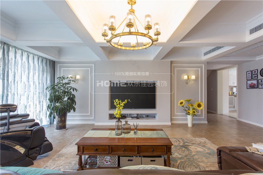 成都观城 220 平简约美式装修,家庭温馨空间设计-24