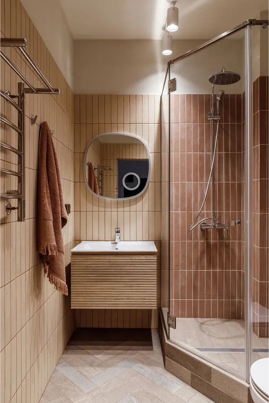 55㎡两人居暖色温馨设计丨Victoria Kalmykova-22