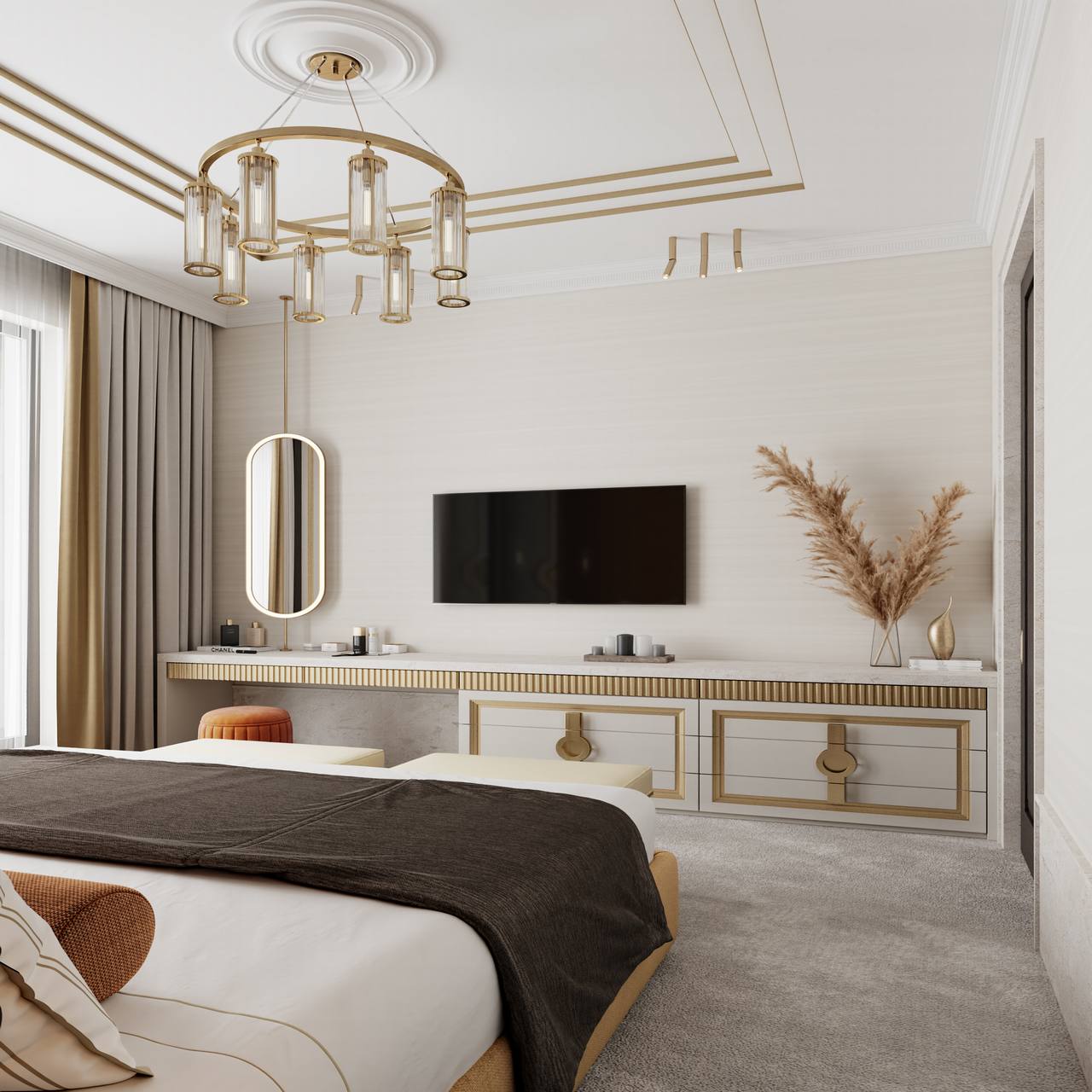 金色和白色搭配出高级感 | DE＆DE-19