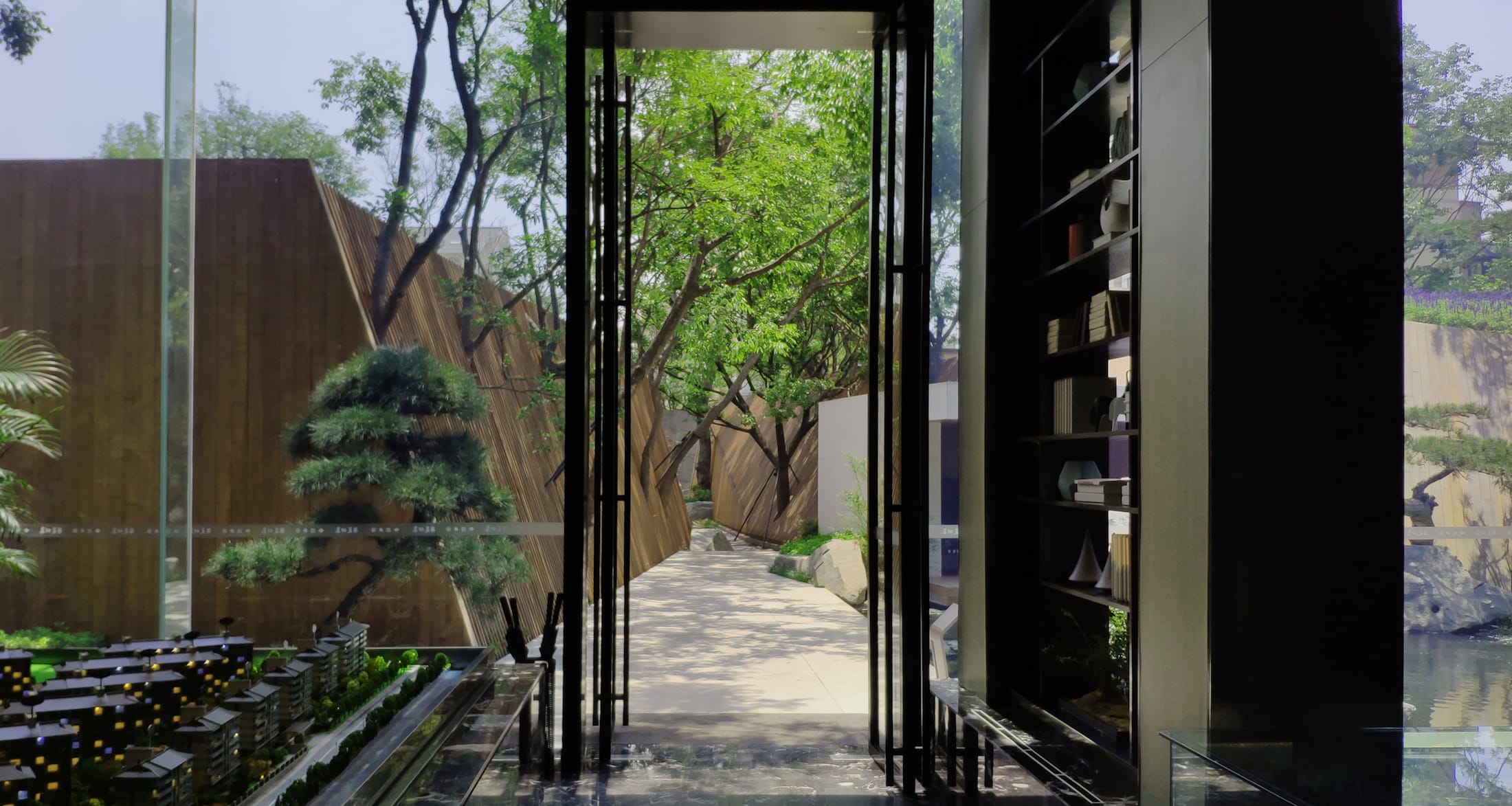 东山丝竹,华夏御府阳光售楼处改造,种地设计-20