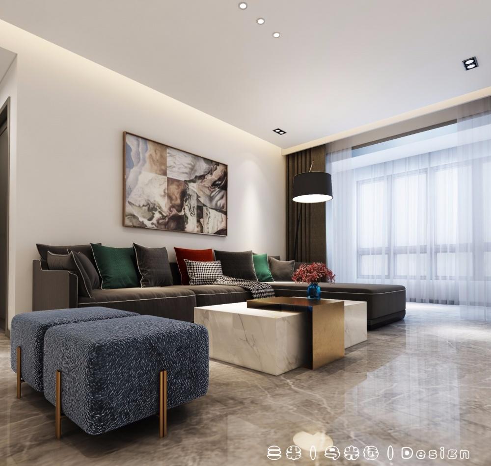 极简 94㎡光影空间 | 开放厨房、充足采光、深色木质调节-4