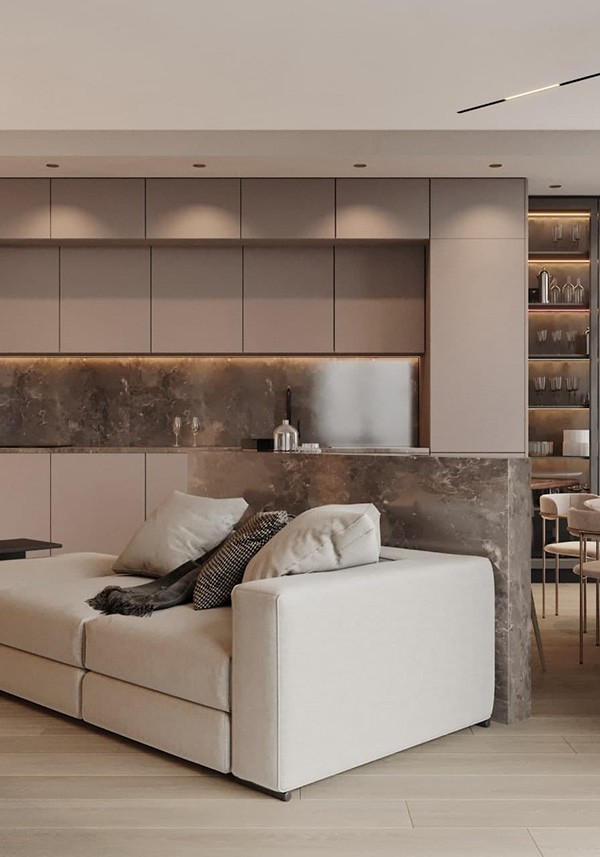 100㎡浅色系公寓 明亮舒适的现代感-9