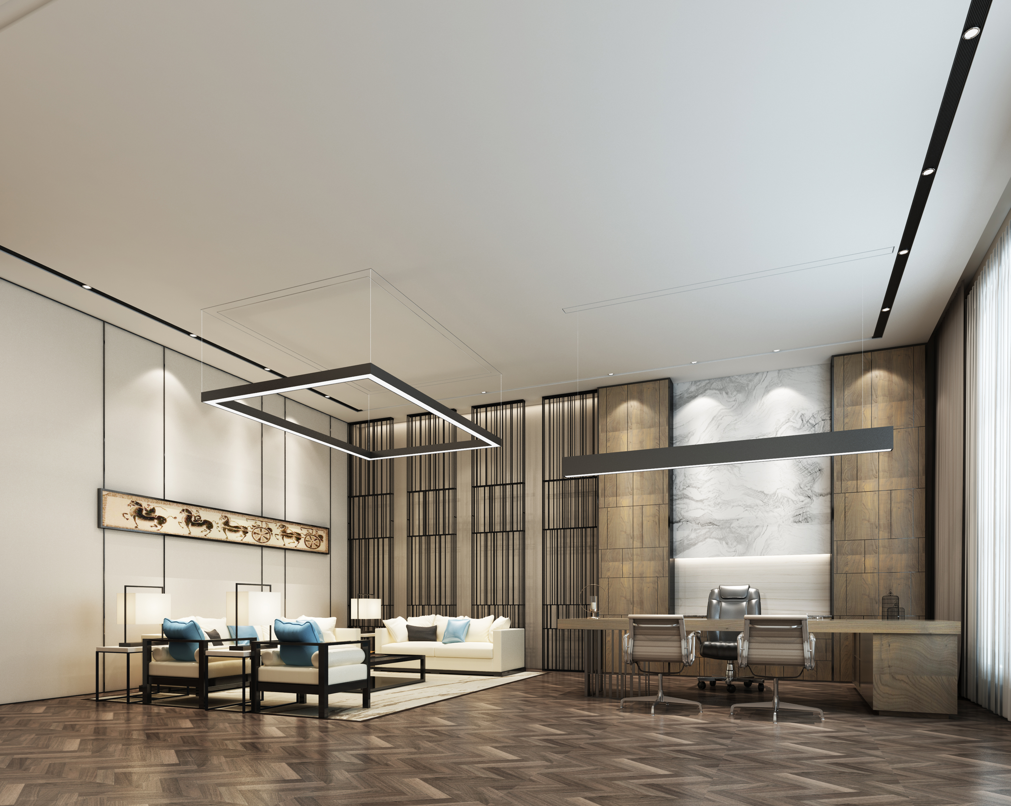 文华南阳天地售楼中心现代风设计-11