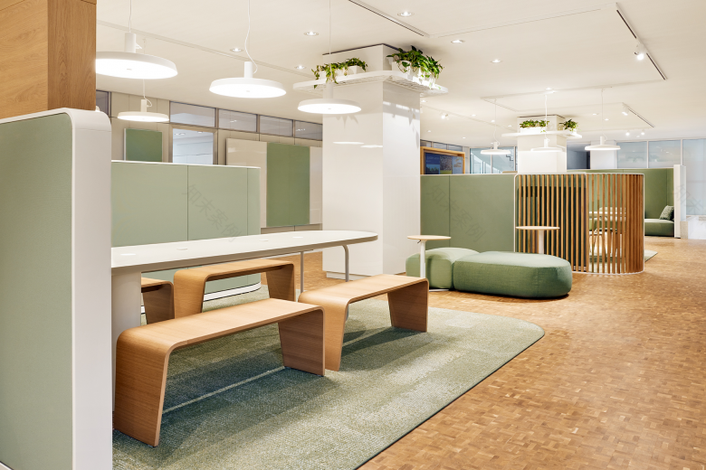 KfW Bankengruppe 员工区设计丨德国法兰克福丨VRAI interior architecture-14