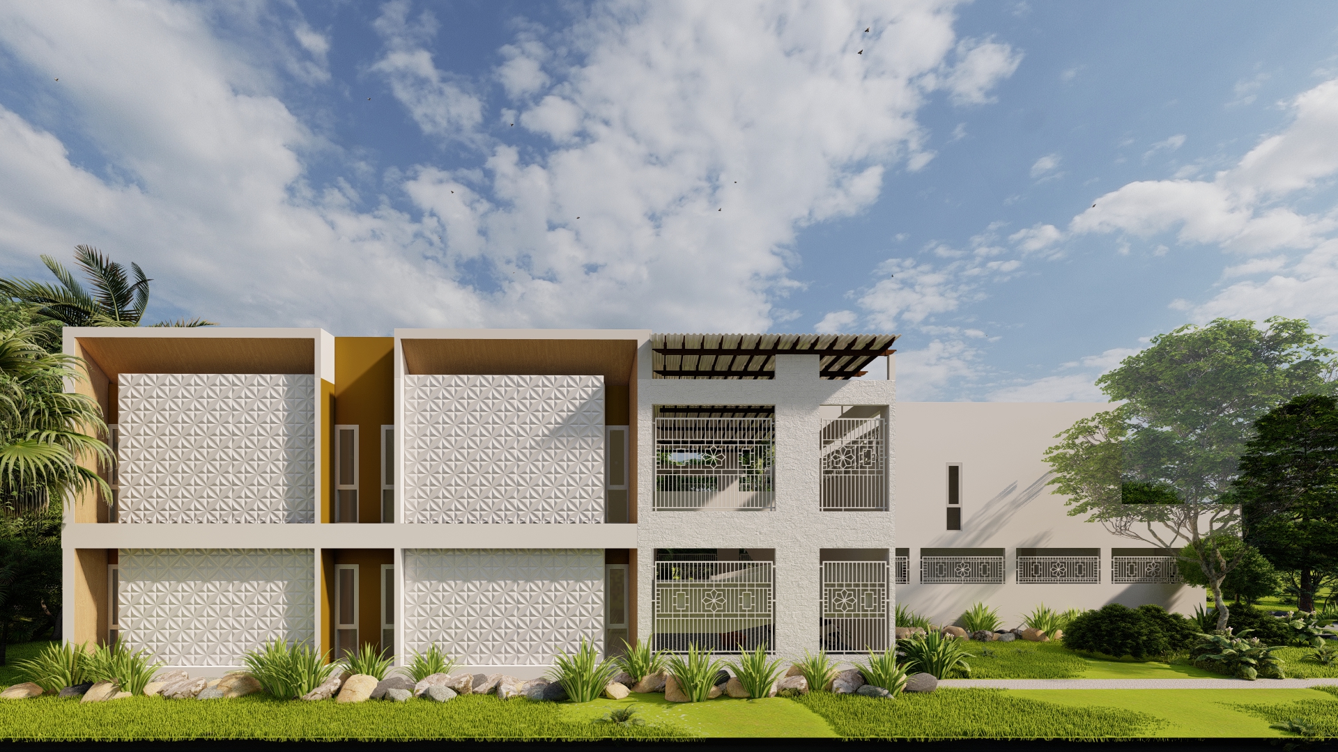 Design of rental houses and shophouses at Sidoarjo-3