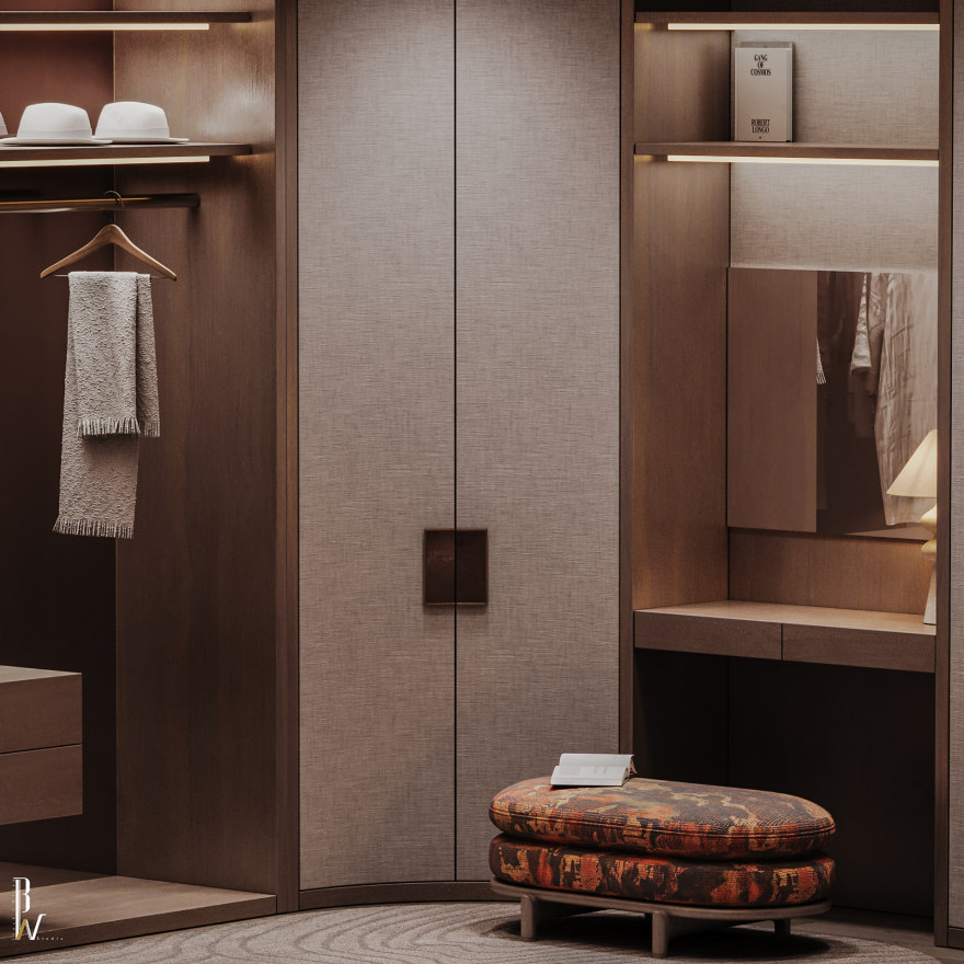 女士更衣室设计丨美国丨Black N White-13