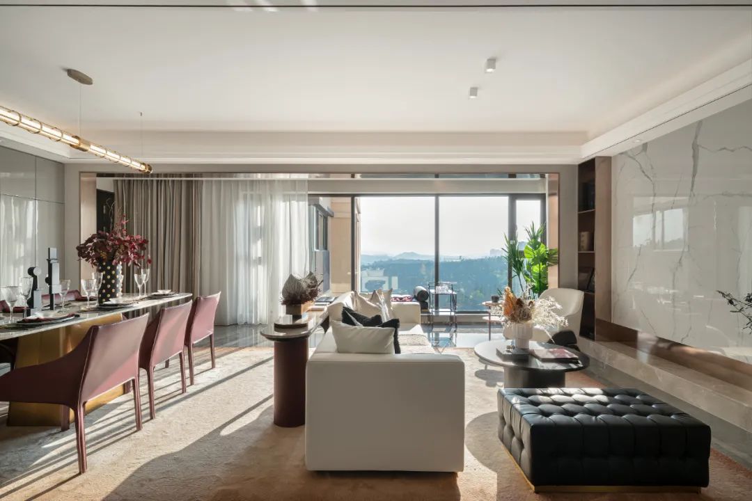 昆明麓湖国际社区餐厅&昆明天籁郡傲翠样板间丨中国昆明丨如聿空间设计-34