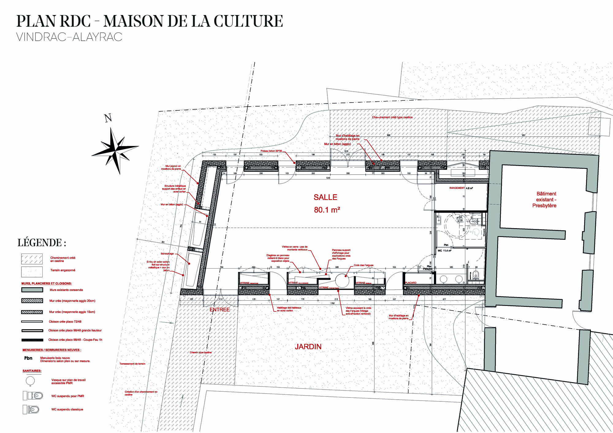 Construction of the Vindrac-Alayrac Culture Center / LETELIER ARCHITECTES-14