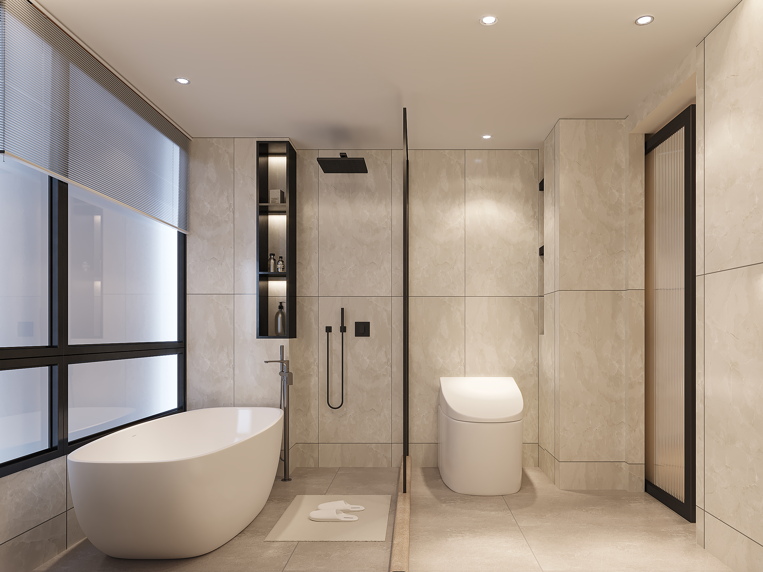 极简主义舒适住宅丨星夜设计表现-4