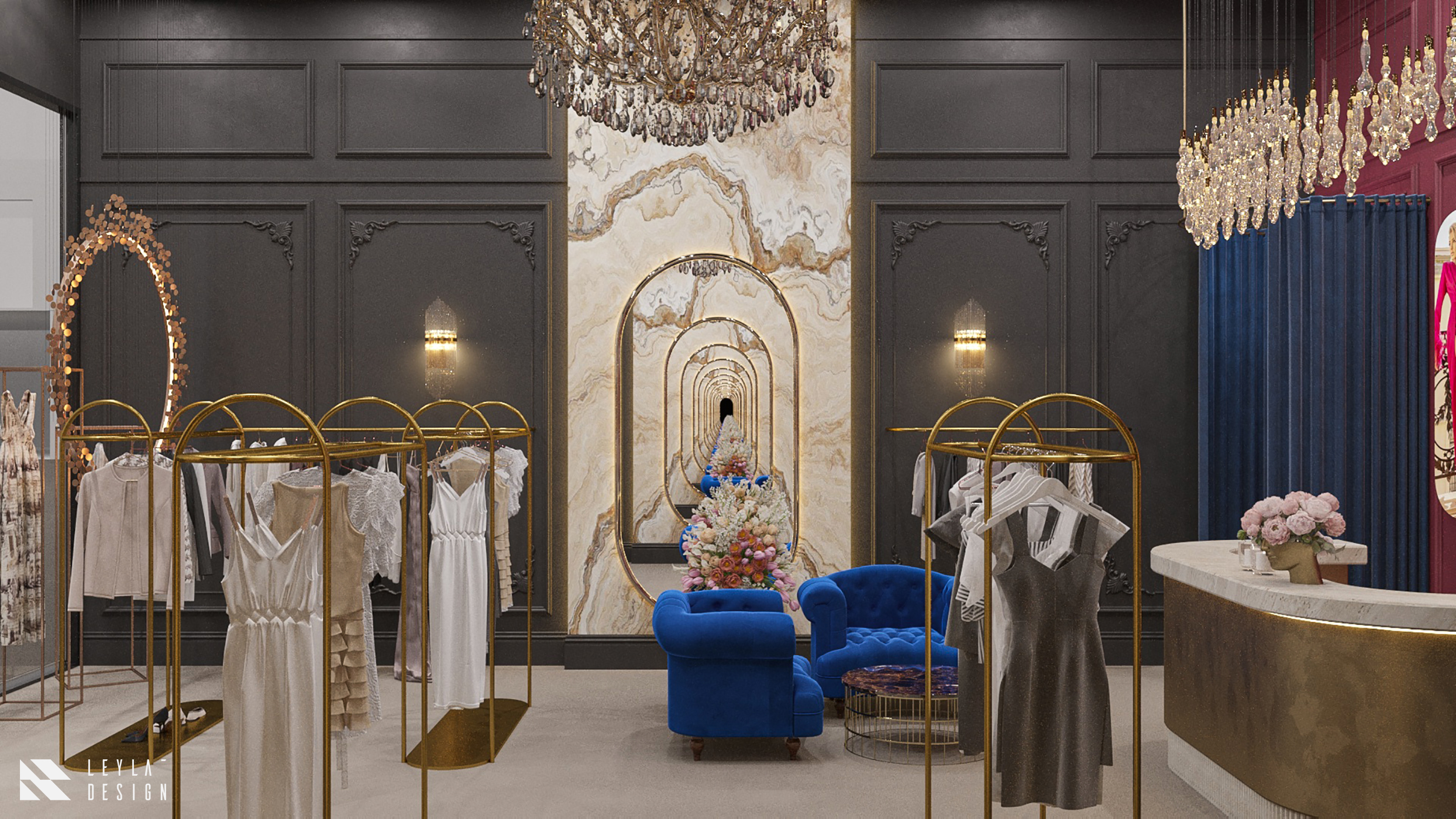 MIA BELLA 服装店丨阿联酋迪拜丨leyla design-7