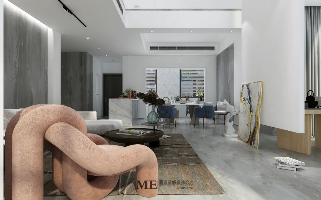 265㎡碧桂园别墅 | 现代简约，情感交流的空间设计-36