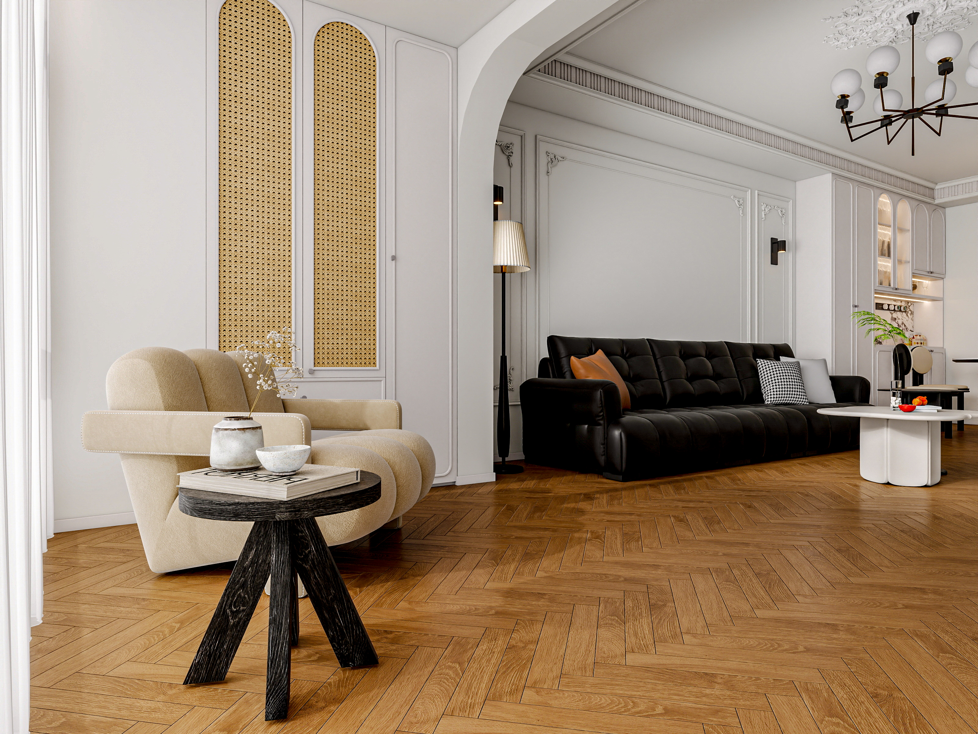 四川成都人居都市阳光（245平方简约法式顶跃六居室）-19