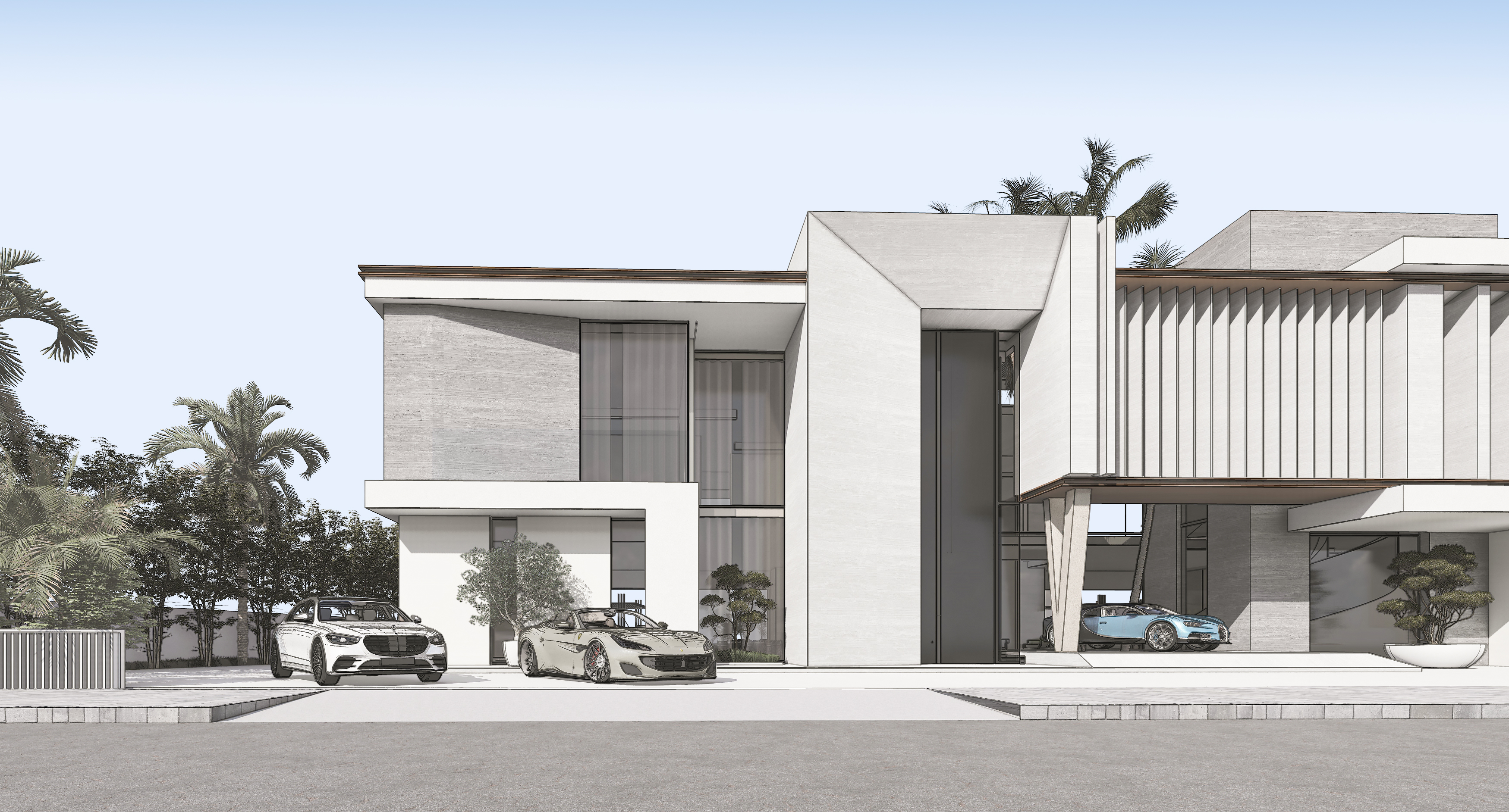 VP 别墅建筑及景观概念设计丨阿联酋迪拜丨Eleven Plus 装饰设计-12