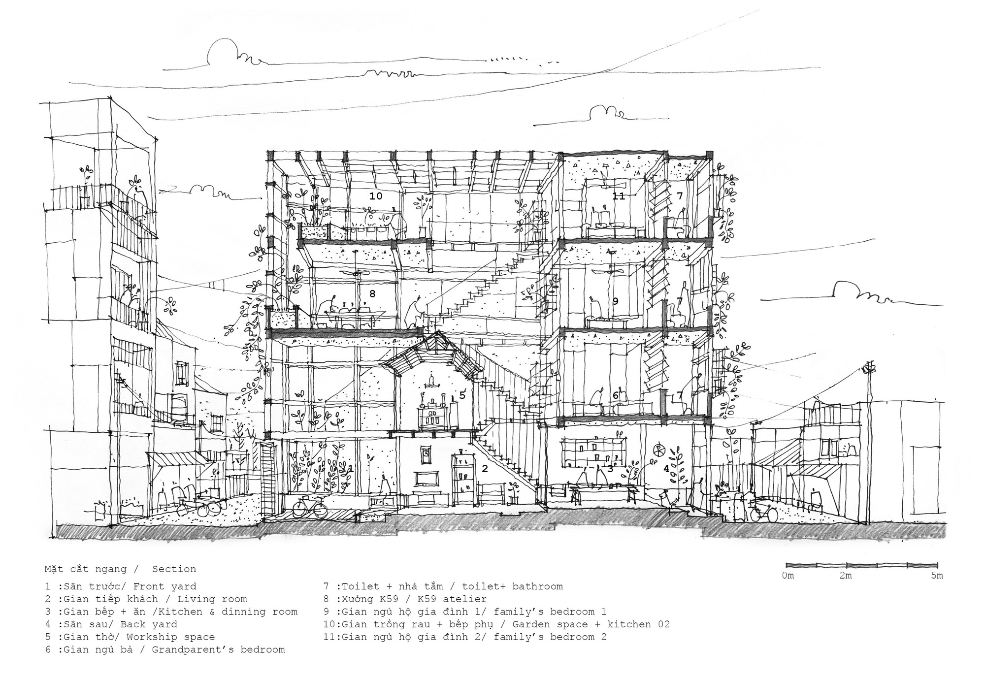 越南胡志明市 k59 住宅与工作室——现代与传统的和谐共生-38