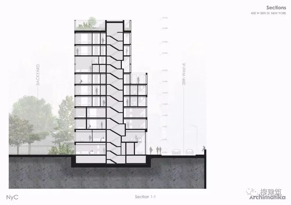 曼哈顿“蜗牛”公寓 | 现代镶嵌式建筑的居住新体验-23