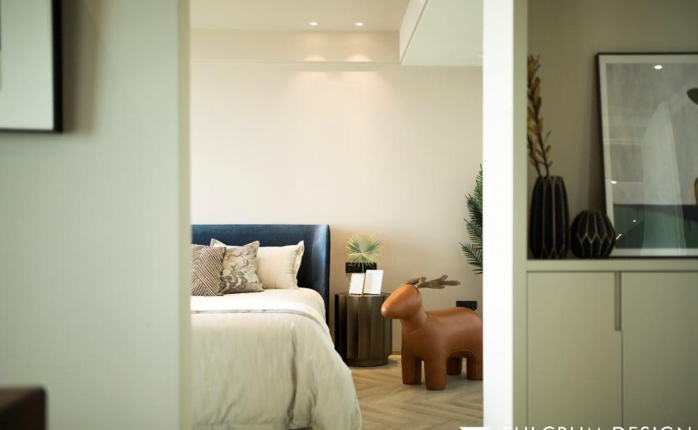 90 后小姐姐的现代独居空间 | 拆墙扩景,主卧套房,黑白书房-38