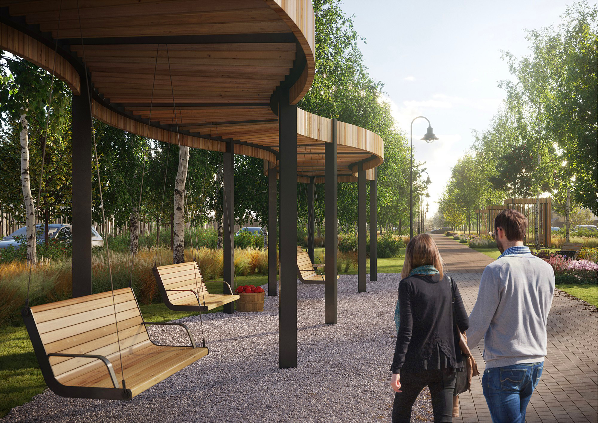 Яблони парк 别墅小区景观设计丨俄罗斯奔萨丨sp architect-29