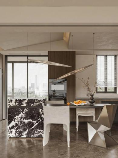 【设计分享】老钱风·意式大平层-24