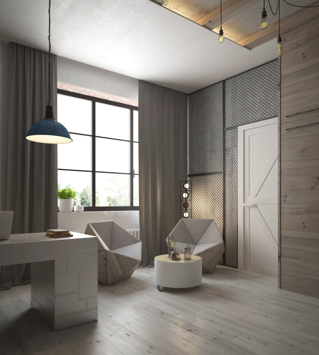 工业风住宅  Zrobym Architects-12