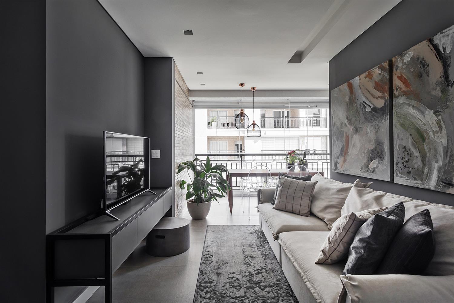 巴西 PR 公寓 | 多功能空间与自然元素的完美结合-2