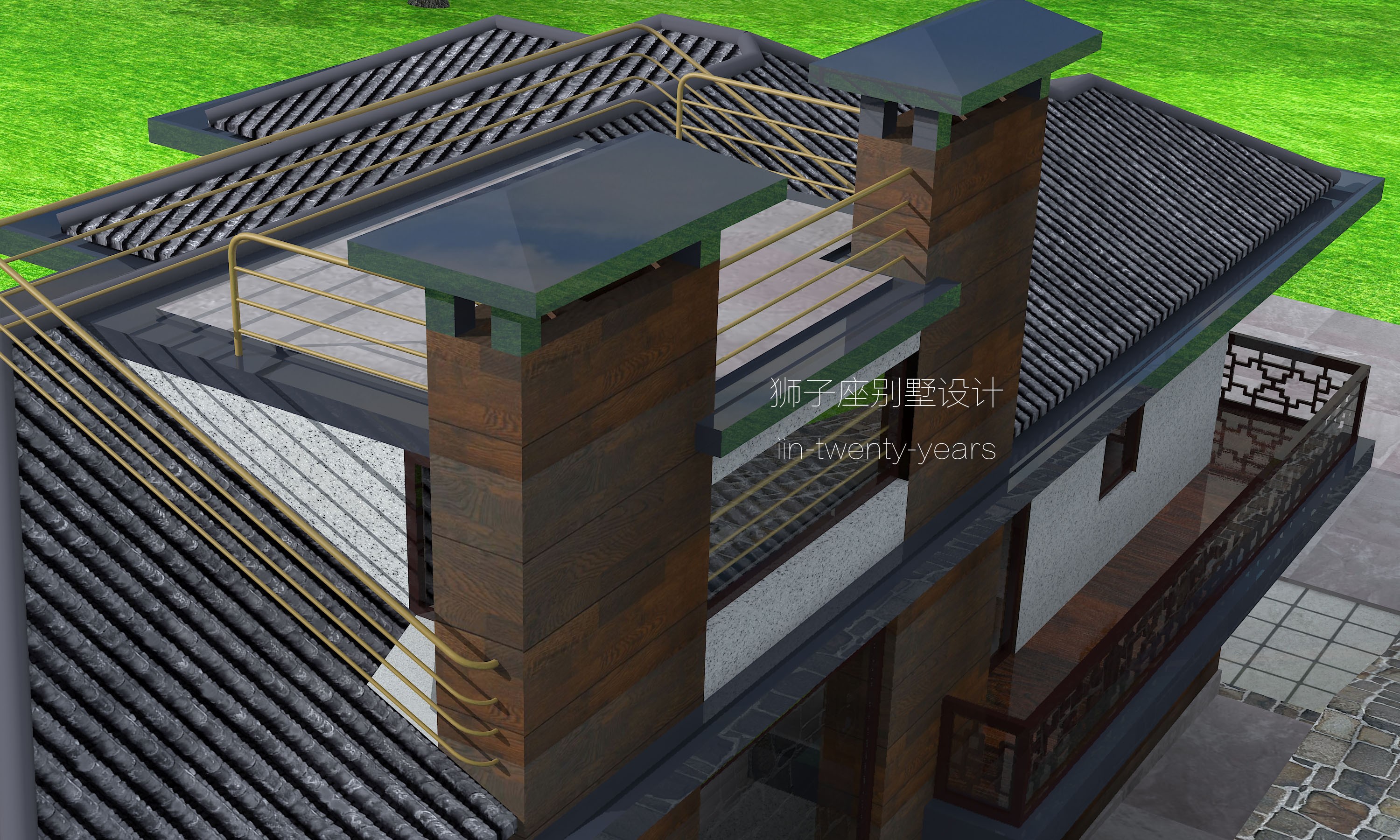 湖南二层自建房别墅设计丨中国湖南丨狮子座自建房\别墅设计-11