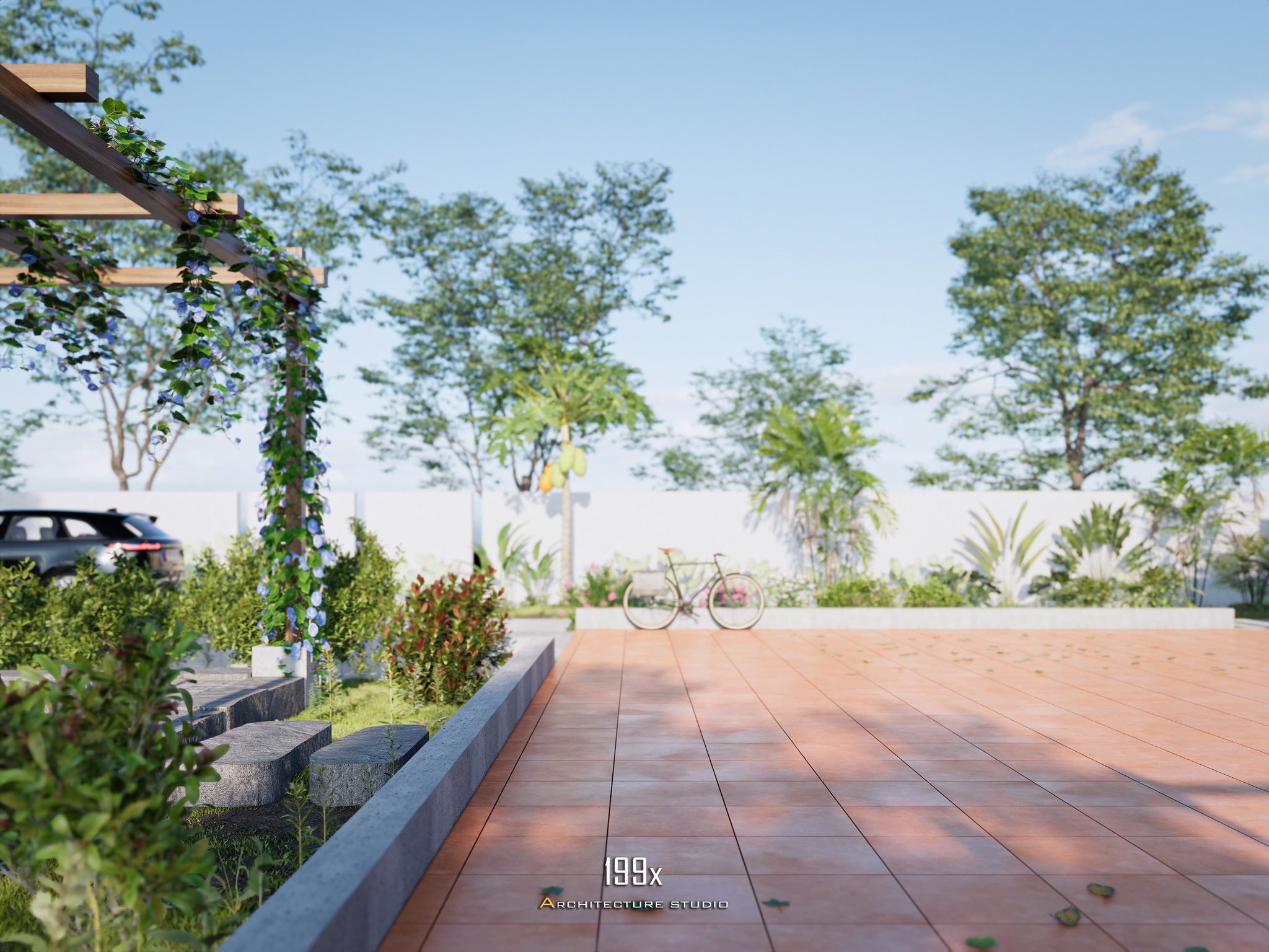 草图大师房屋外部模型丨My Hong Vu-9