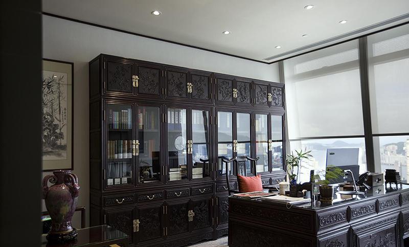 香港 ICC 中投国际控股新中式风格办公空间设计-23