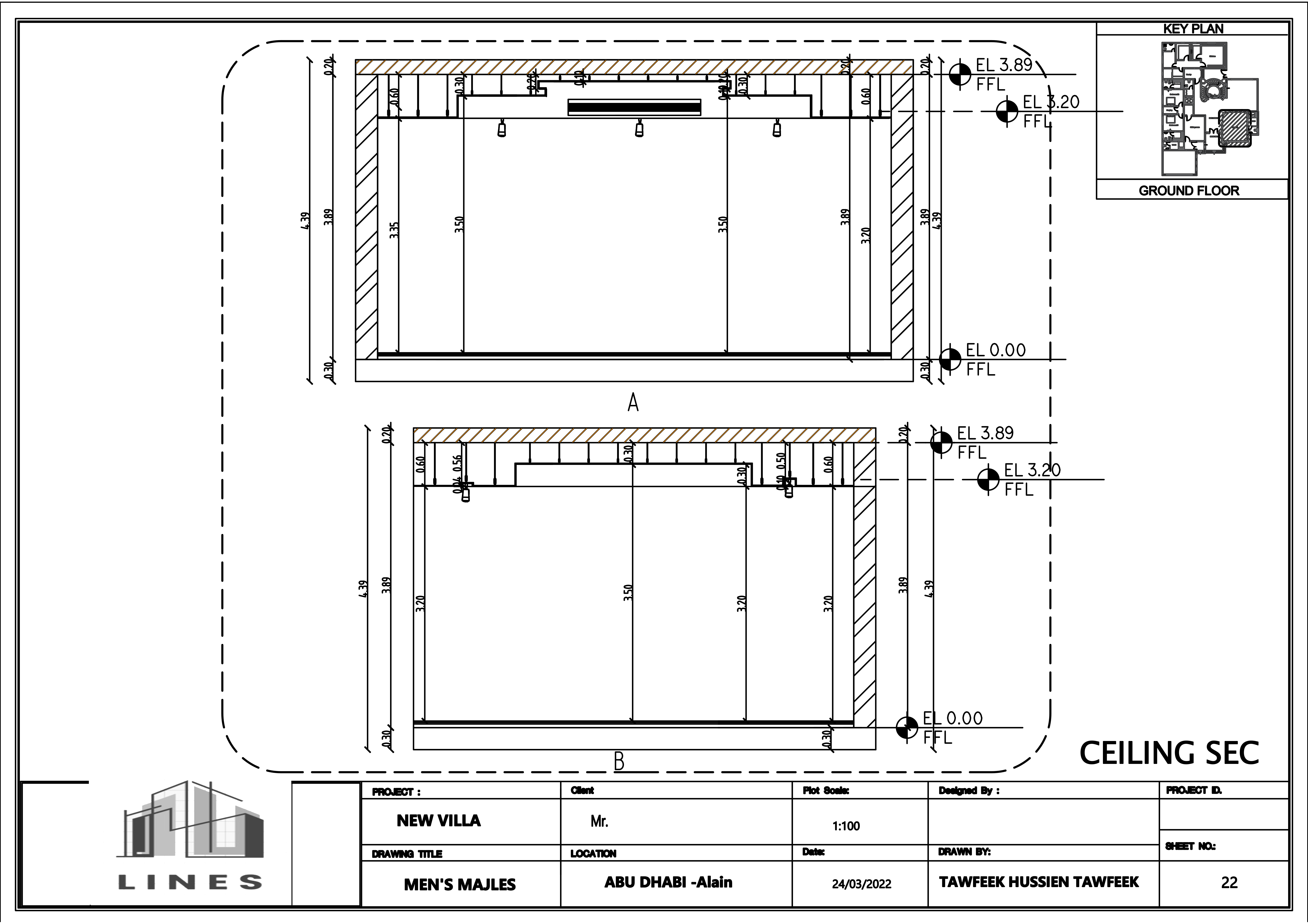 shop drawing for reception hall-21
