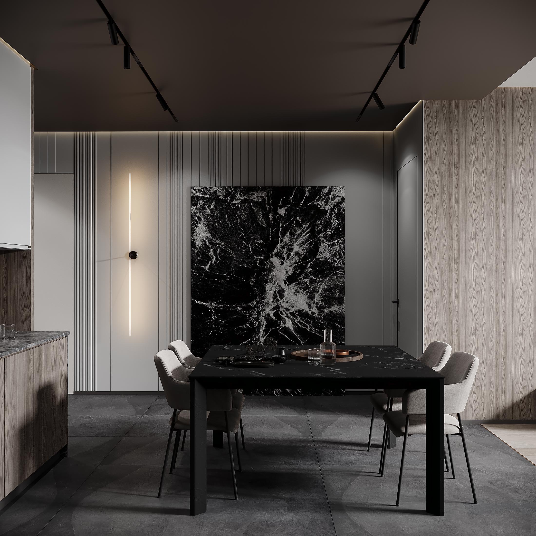 Modern dark apartment-6