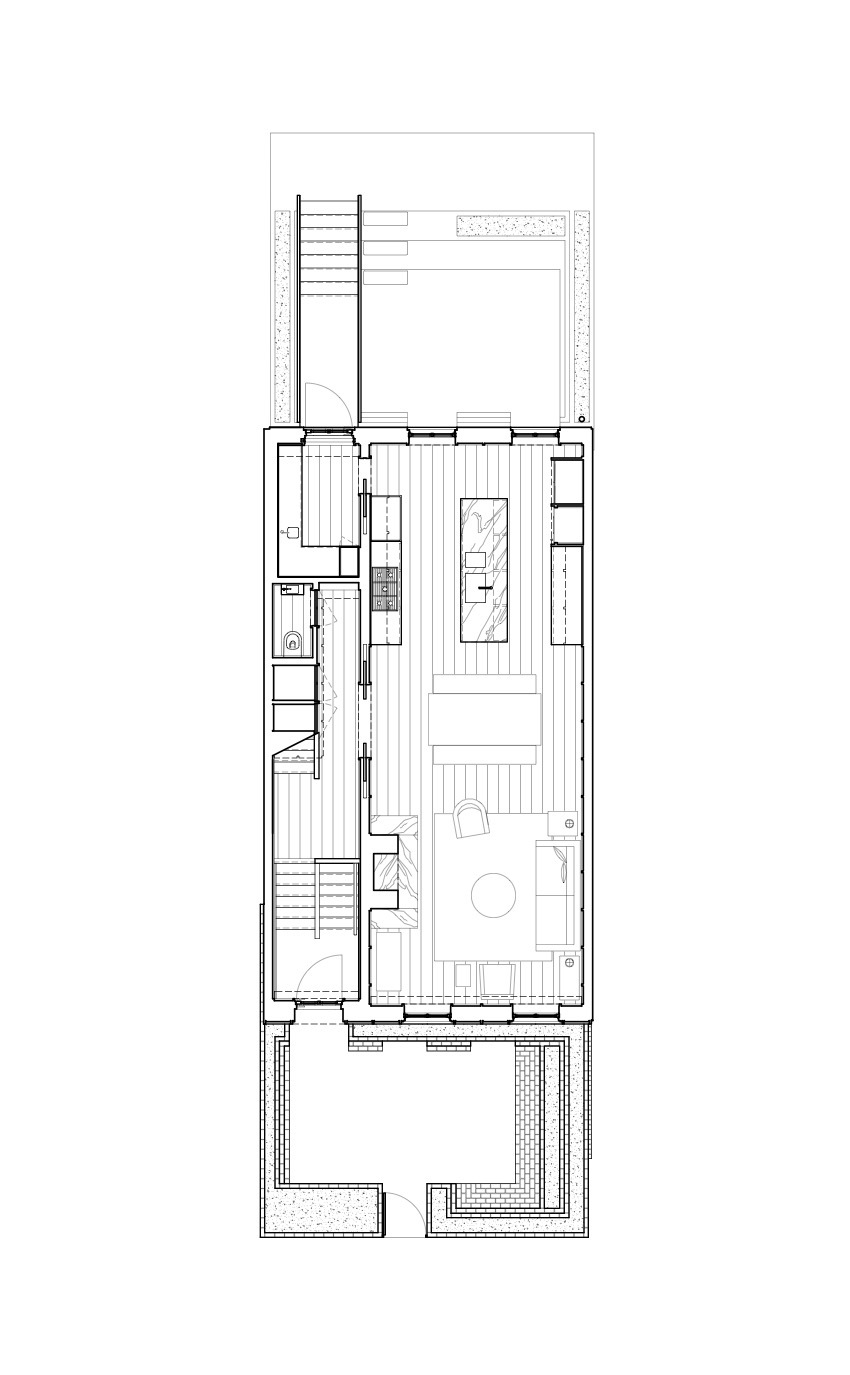 木棍屋，砖头花园丨美国纽约丨Abruzzo Bodziak Architects-58