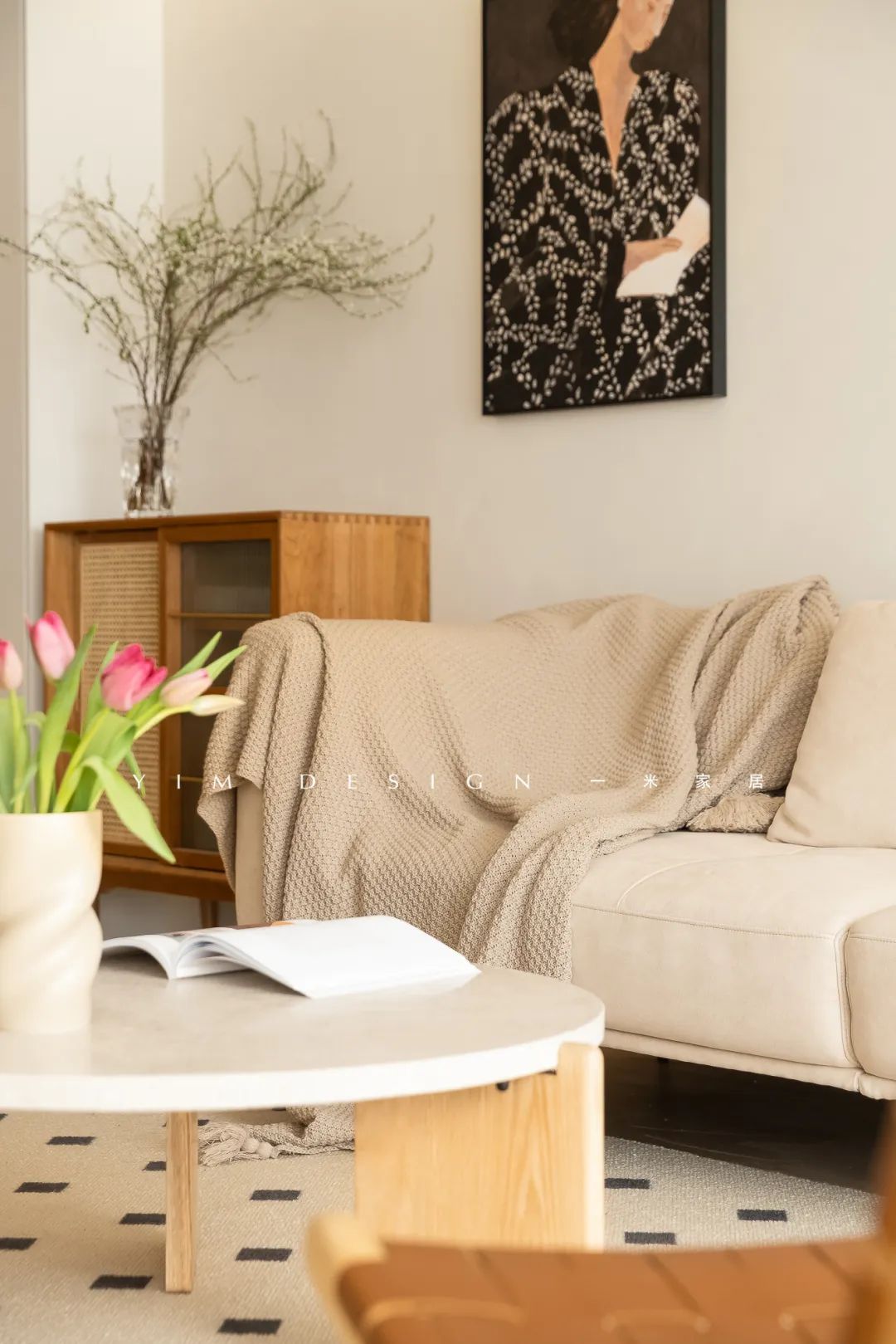 奶油原木的温柔春日 · 116㎡侘寂风格家居设计丨YIM DESIGN-14