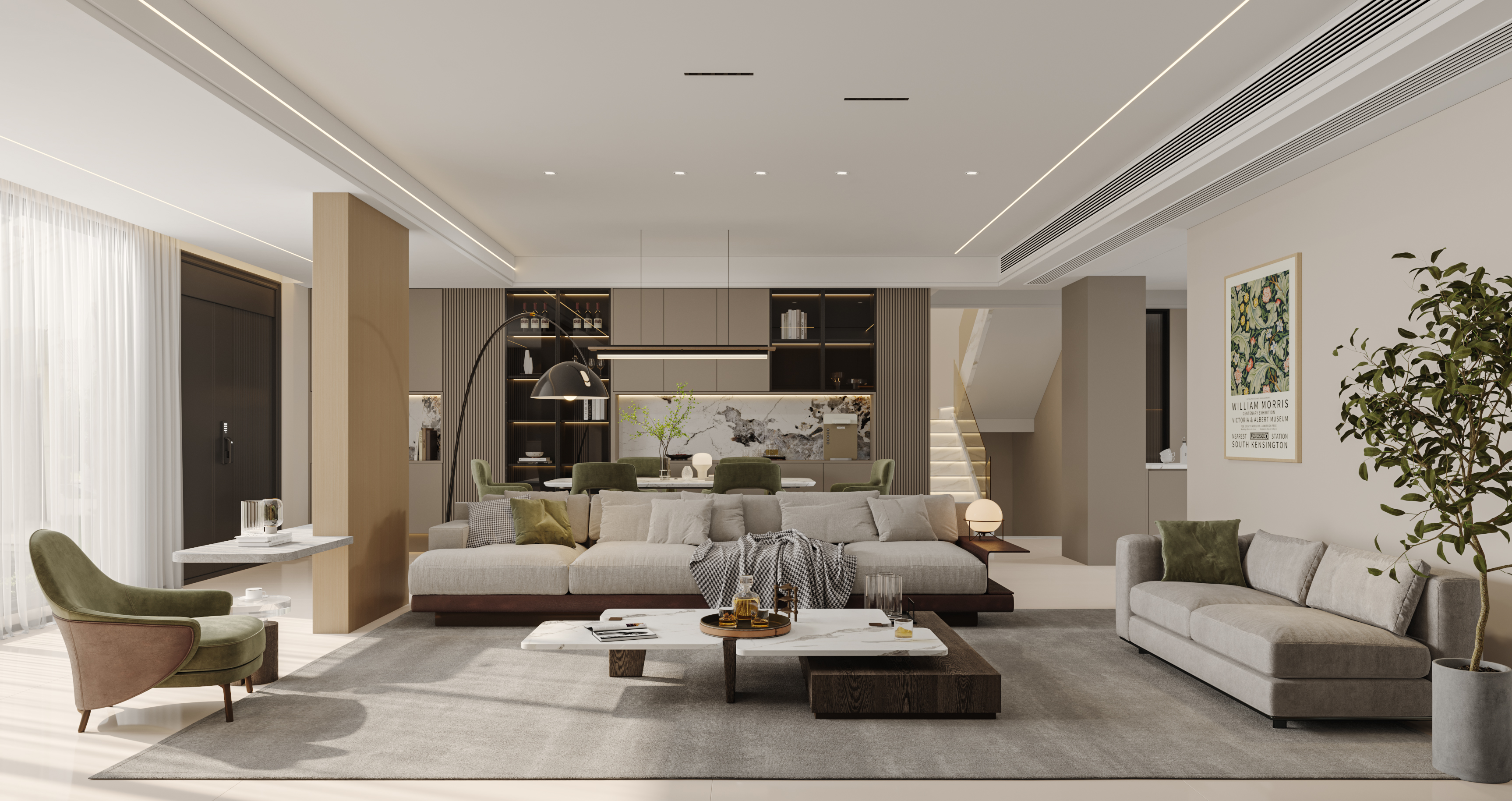 绘感视觉设计——下叠别墅现代设计案例-6