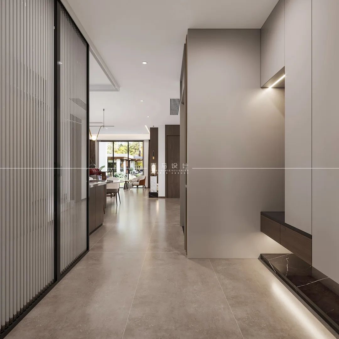 御河上院现代下叠别墅设计丨中国西安丨青马别墅设计-10