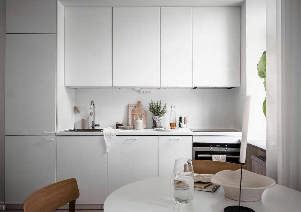 瑞典 36㎡小公寓 | 拱窗设计点石成金-8