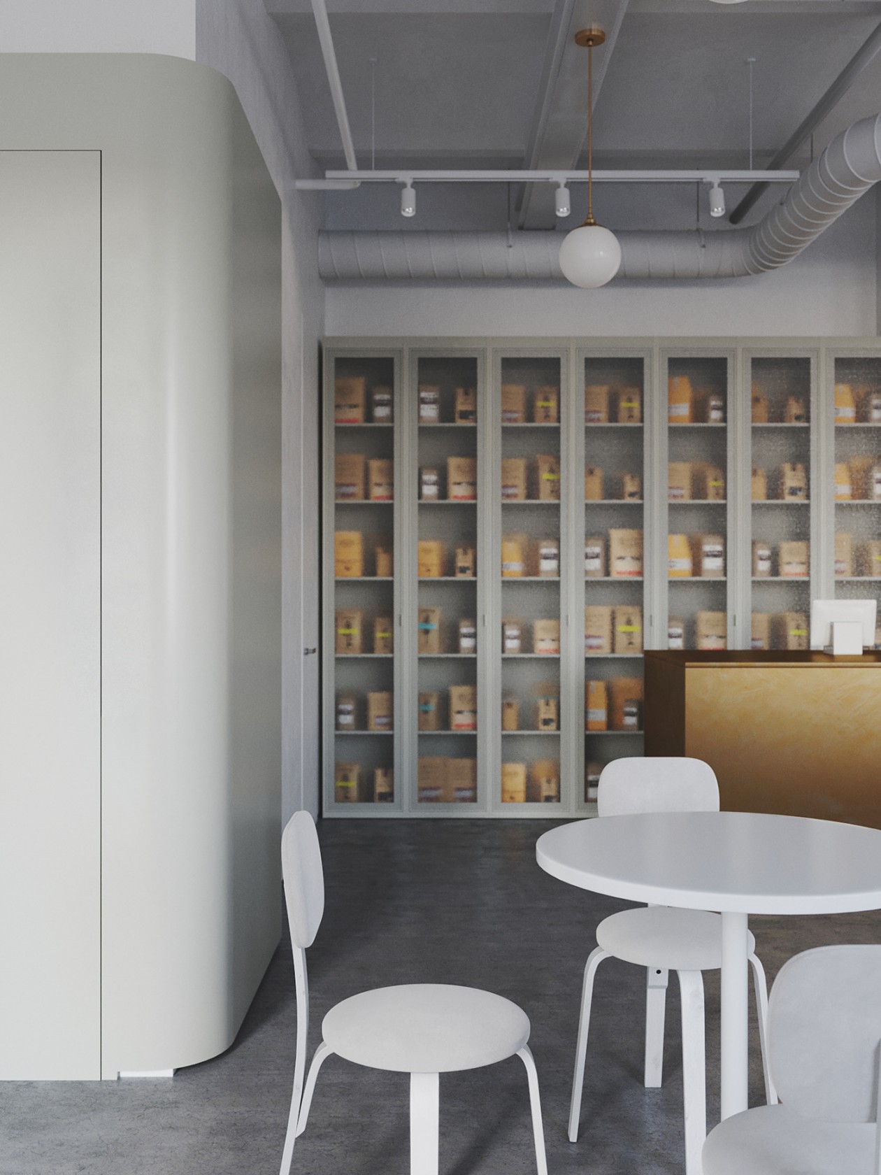 85㎡咖啡店设计 既清新又柔和-8