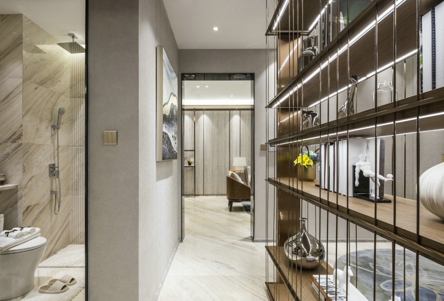 广东汕头142㎡现代雅奢样板间 香港方黄设计-11