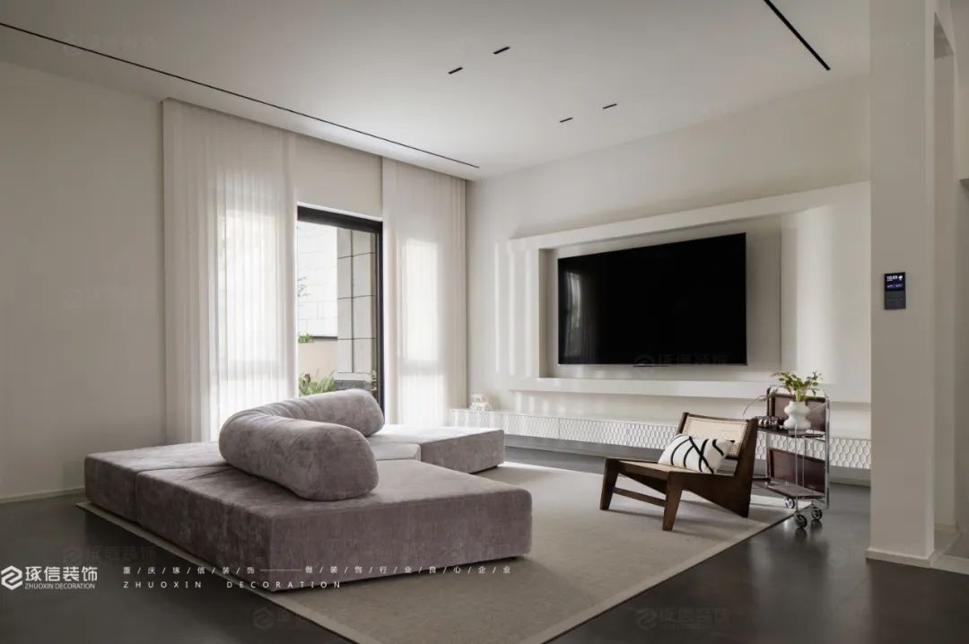 湖山壹号法式混搭别墅设计丨中国重庆丨琢信装饰-8