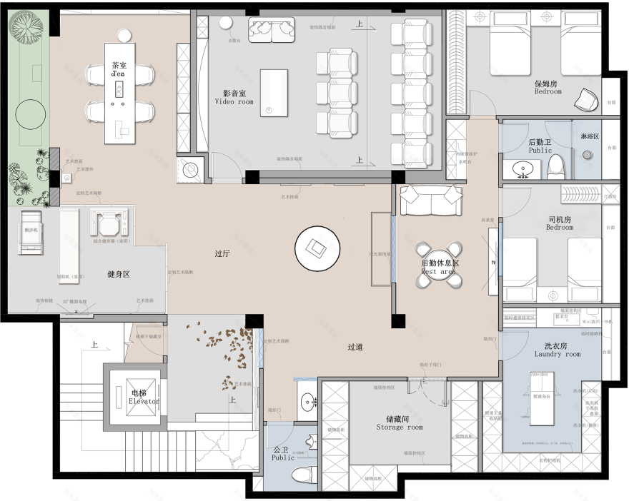 四川成都·锦官新城1000㎡ 森系自然住宅设计丨中国成都丨STUDIO.Y室内设计事务所-173
