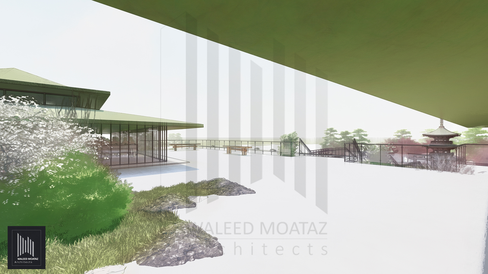 日式庭园景观丨阿联酋阿布扎比丨APG 建筑规划集团-5