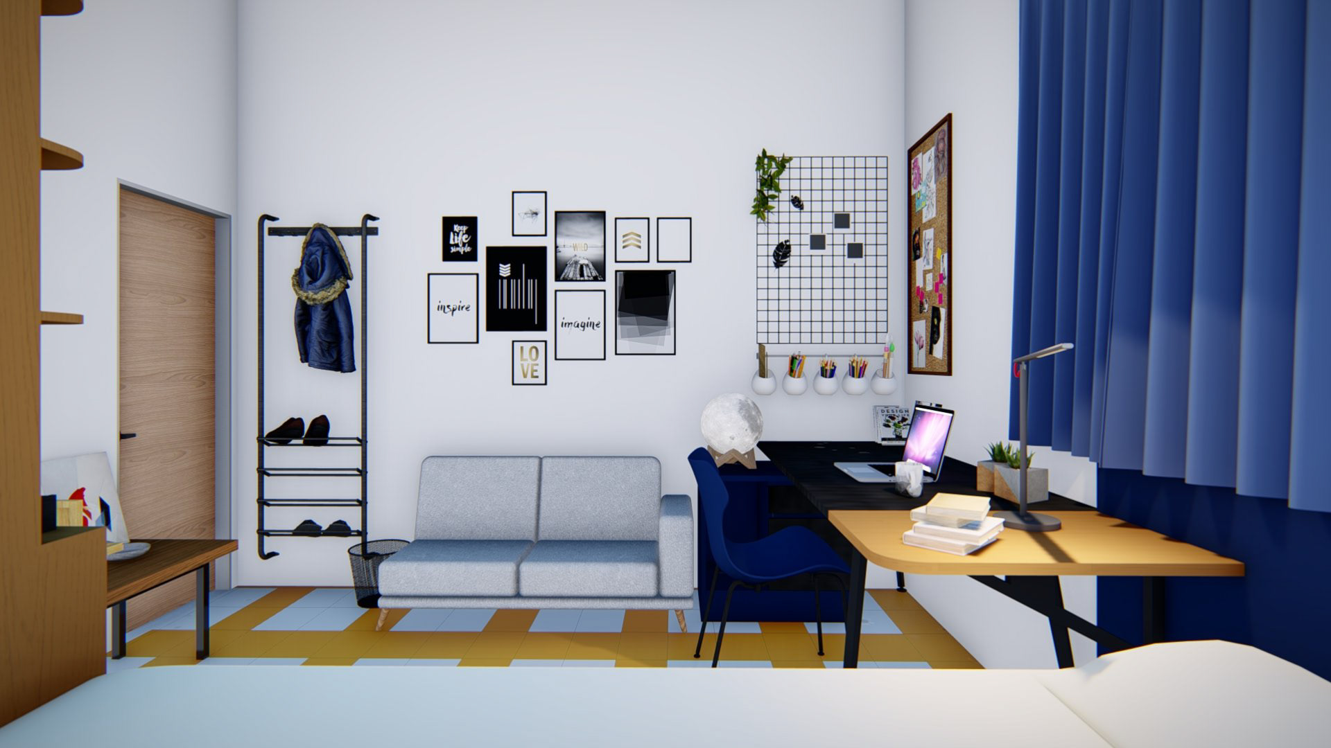 翻新学生宿舍房间丨Phuong Red,Jane To's Team-11