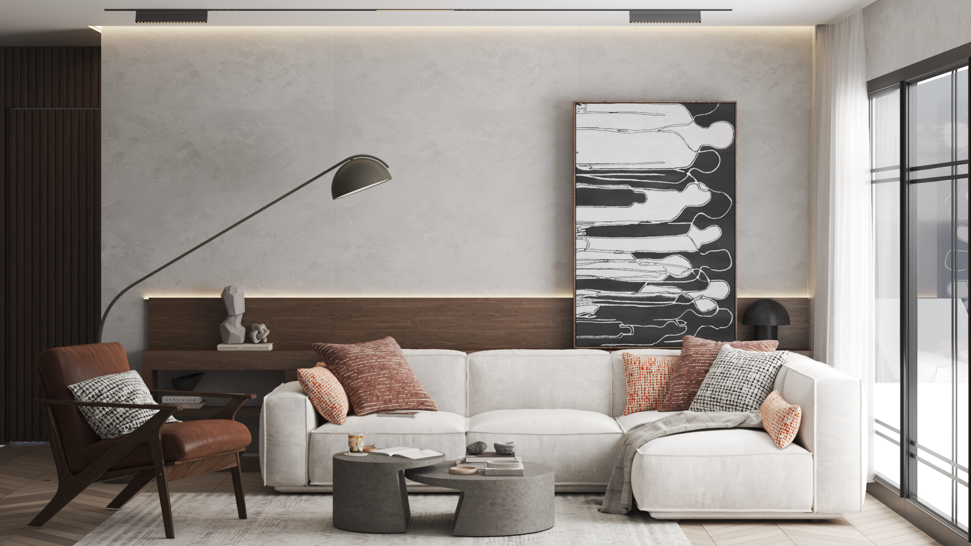 灰色和木质接待处-4