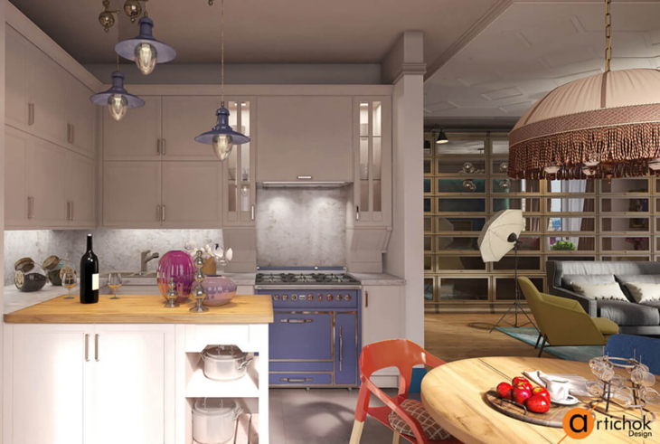 Apartment design. Colorful experiment - Art-i-chok-14