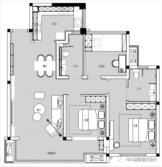 金为·潇湘首座 A 户型样板间丨中国怀化丨成都瀚笙室内设计有限公司,成都原准度装饰设计有限公司-42