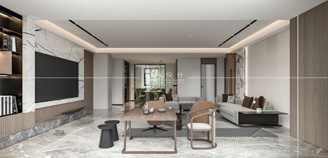 龙湖景粼天序现代平层丨中国西安丨青马别墅设计-16