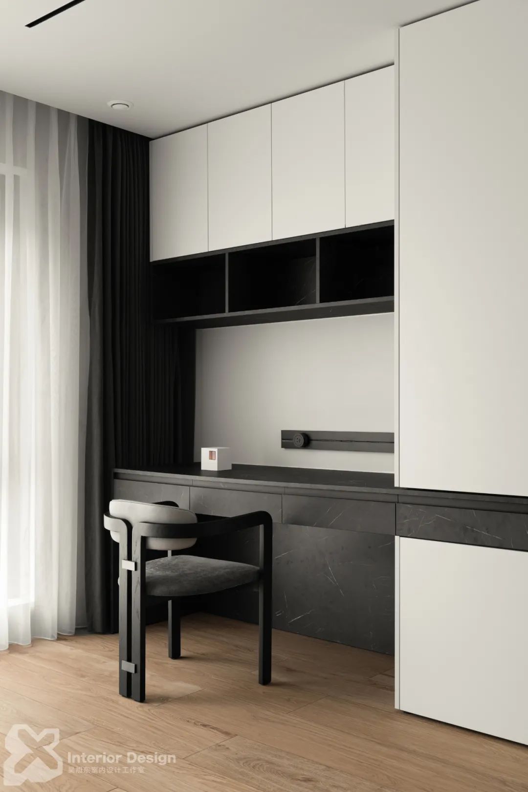 东阳 420㎡极简复式,黑白灰构建纯粹空间-79