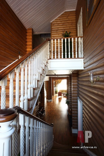 两层英式古典风格原木住宅-33