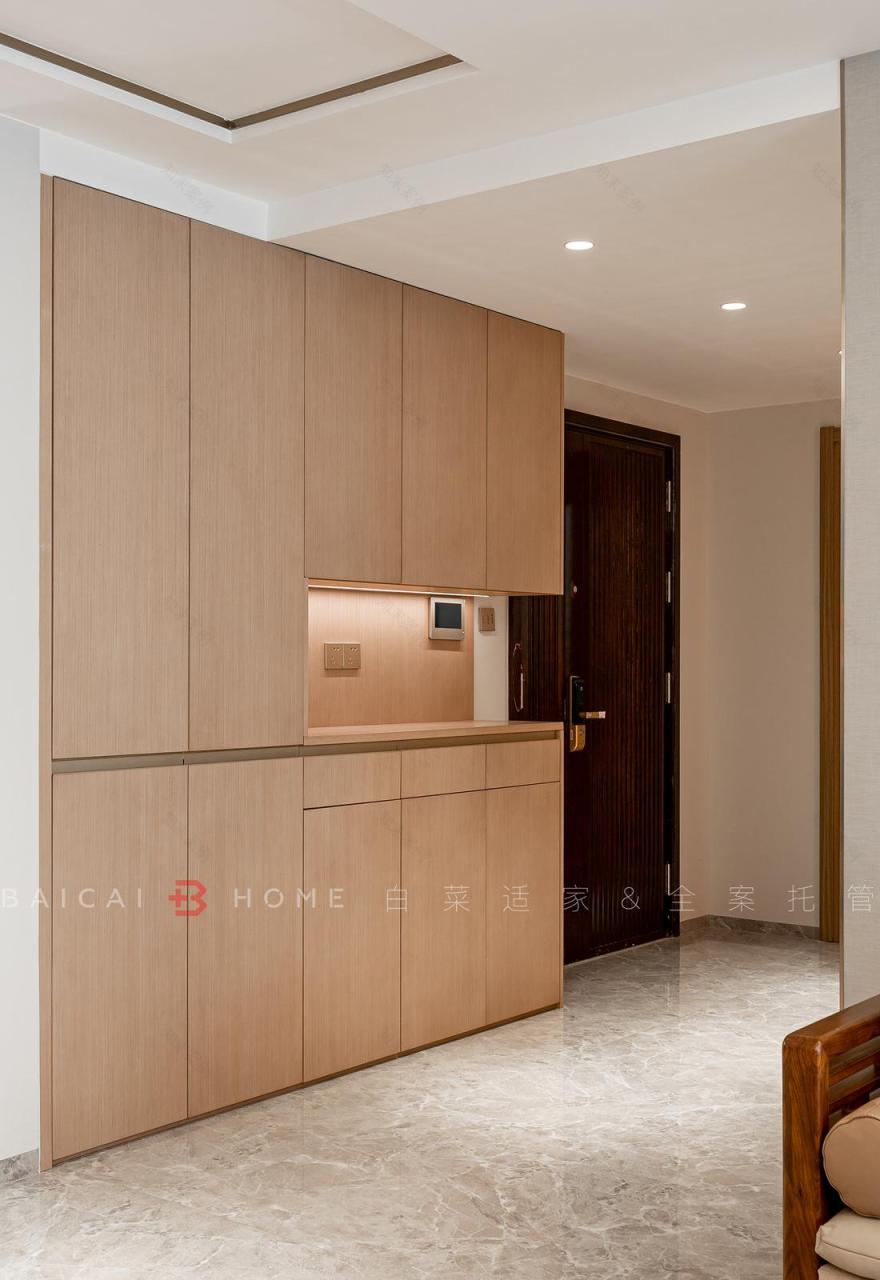 珠海板樟山新中式家居,三代同堂的东方美学之家-35